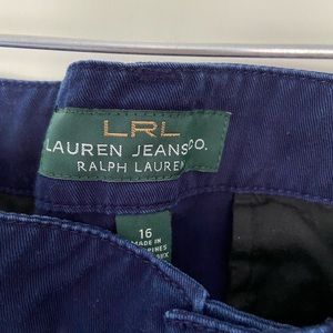 Ralph Lauren Navy crop pants.